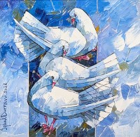 Iqbal Durrani, 18 x 18 Inch, Oil on Canvas, Figurative Painting, AC-IQD-305